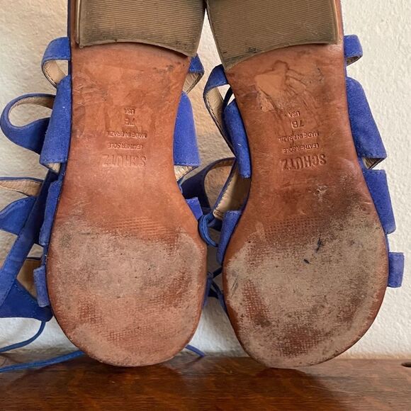 Schutz Lace Up Sandals - Picture 5 of 7